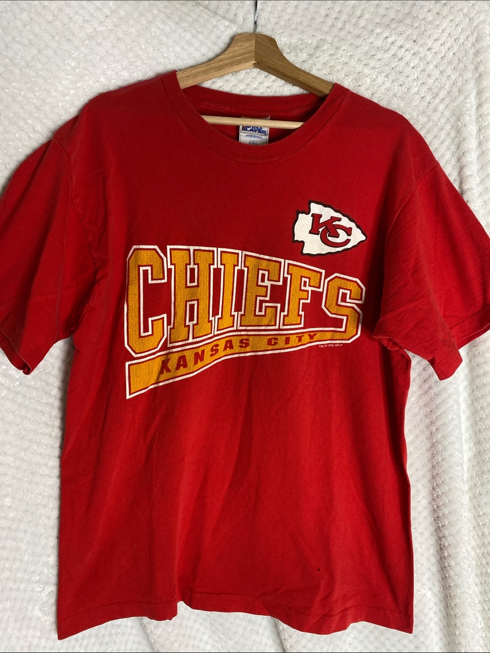 Vintage Single Stitch Pro Player Red Kansas City Chiefs Graphic Tee